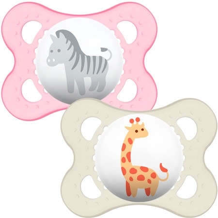 MAM Nature 0+ månaders napp Rosa - 2 st