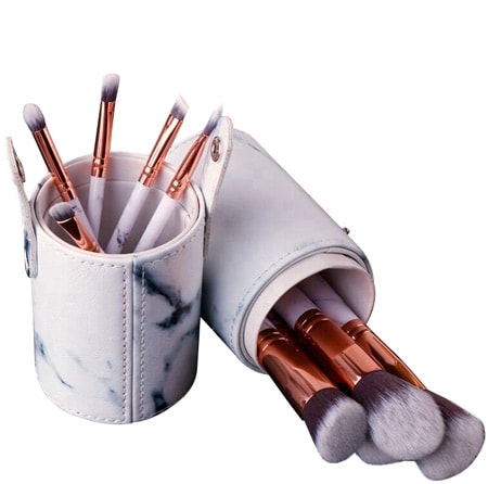 BasicPlus sminkborstset och fodral - 10 st