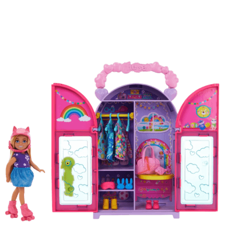Mattel Barbie Chelsea Closet & Doll Toy Playset