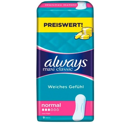 Always Maxi Classic Normal - 9 st