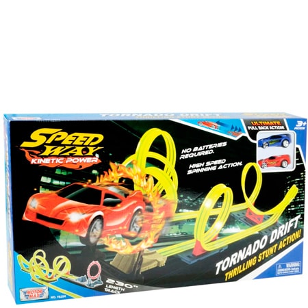 Motor Max Tornado Drift Racerbana med 2 bilar