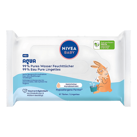 Nivea Baby 99% Våtservetter – 57 st.