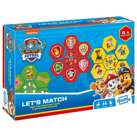 Paw Patrol Shuffle Let's Match Puzzle Game