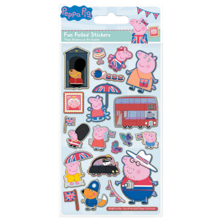 Peppa Pig Glorious Britain Foil Stickers