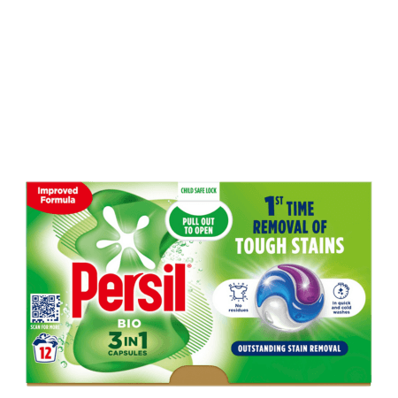 Persil Bio 3-i-1 Tvättkapslar – 12 st