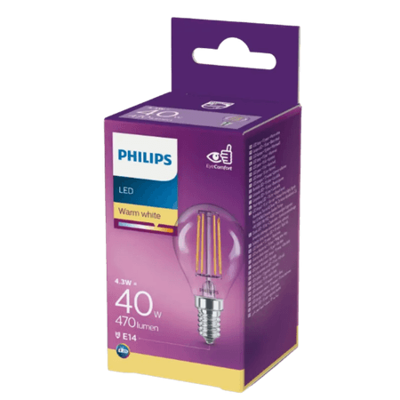 Philips Warm White LED 40 W Lampa - E14