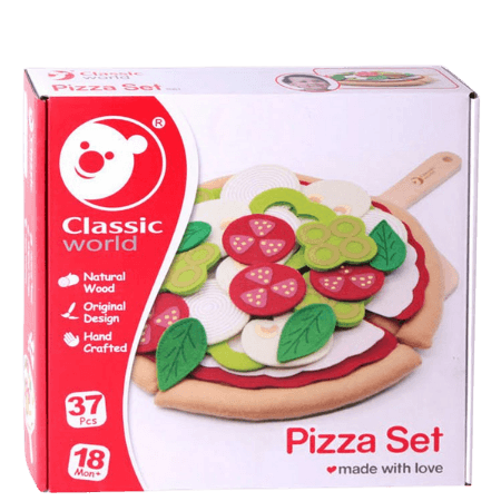 Classic World Pizza Play Set - 37 delar