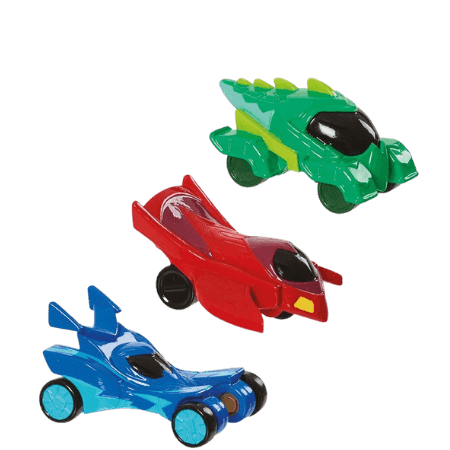 Pyjamashjältar Night Time Micros Hero Cars - 3 st