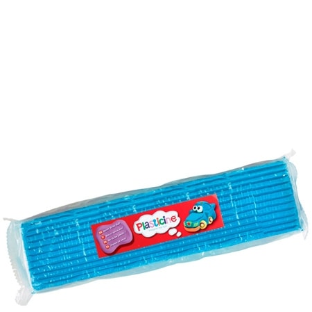 Block av modelleringslera av plasticine - blå