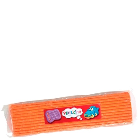 Block av modelleringslera av plasticine - orange