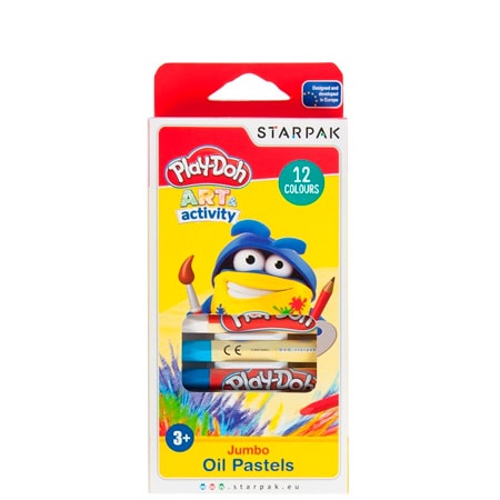 Play-Doh Jumbo oljepastellset - 12 st