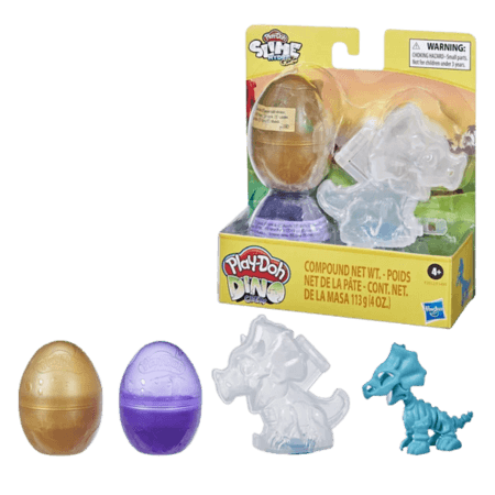 Play-Doh Dino Bones-ägg - guld och lila