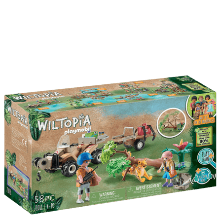 Playmobil Wiltopia Djurräddning Fyrhjuling Lekset