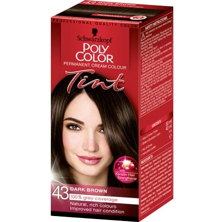 Schwarzkopf Poly Color Tint Hårfärg - 43 Mörkbrun