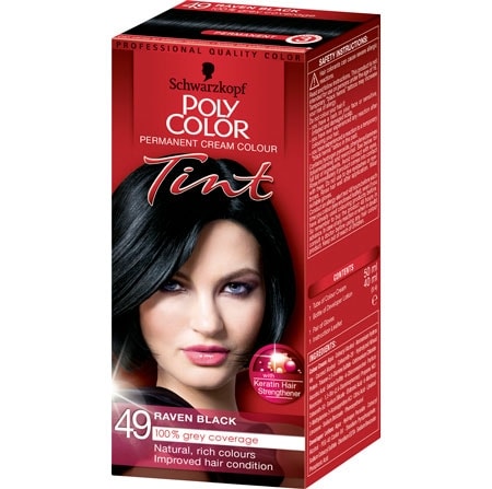 Schwarzkopf Poly Color Tint Hårfärg - 49 Raven Black