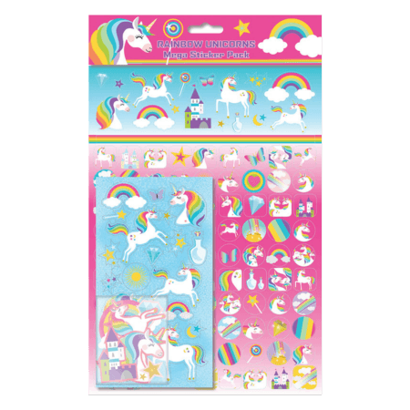 Rainbow Unicorns Mega Pack Klistermärken