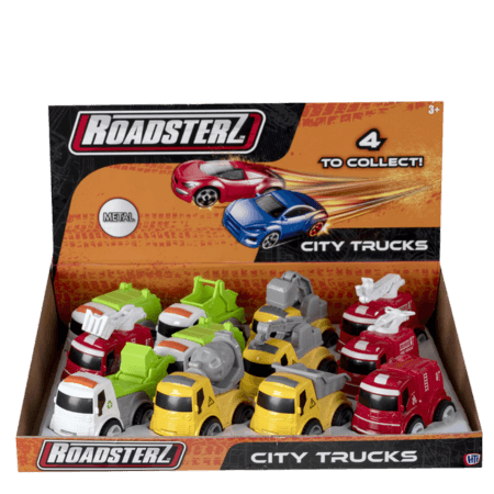 Roadsterz City Trucks 4 Assorted