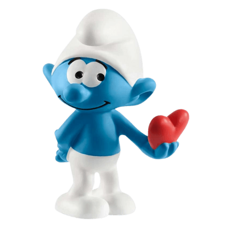 Schleich Smurf med Hjärta Mini Figur