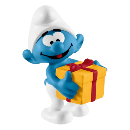 Schleich Smurf med Paket Mini Figur