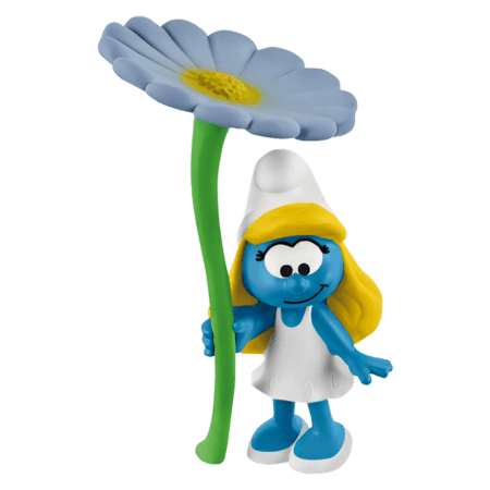 Schleich Smurfan med Blomma Mini Figur