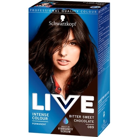 Schwarzkopf Live Permanent Hårfärg - 089 Bitter Sweet Chocolate