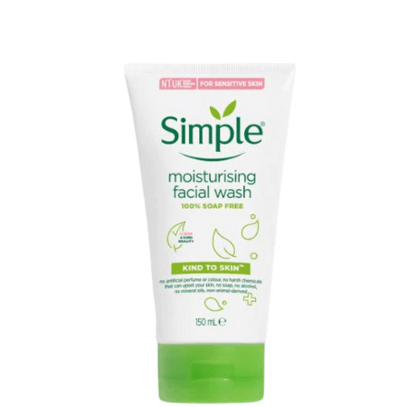 Simple Återfuktande ansiktstvätt - 150 ml