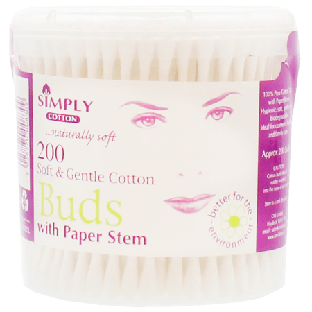 Simply Cotton Mjuka & skonsamma bomullspinnar - 200 st