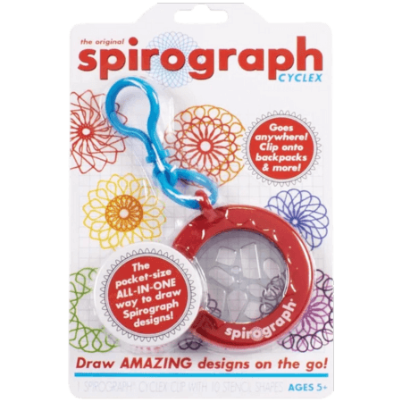 Spirograph Cyclex Clip Keychain