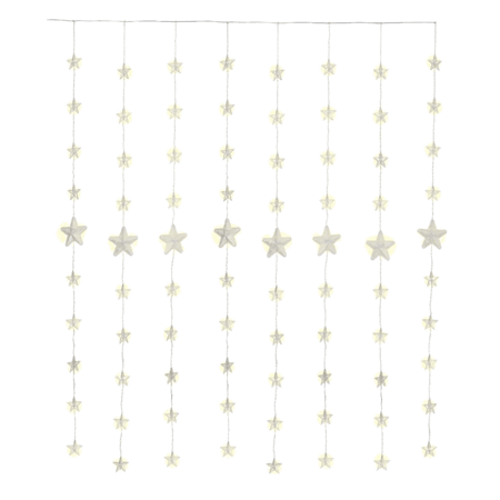 Goobay LED-stjärngardin med fjärrkontroll