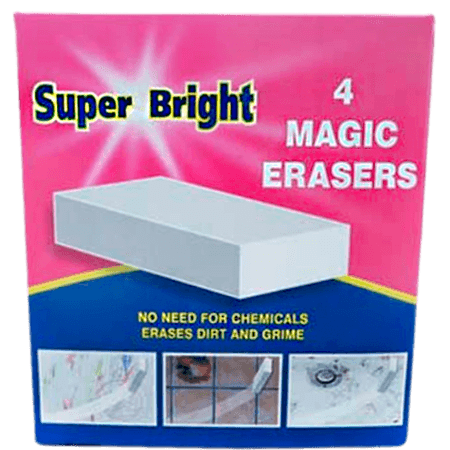 Super Bright Magic Erasers Nano-svamp - 4 st