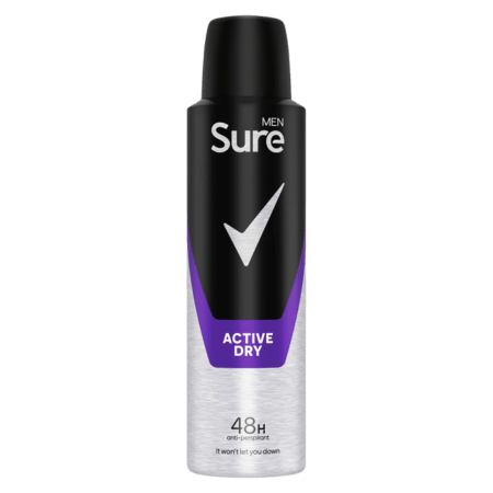 Sure Men Active Dry Spray Deo 48h - 150ml
