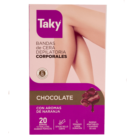 Taky Chocolate Body Wax Strips - 20 st