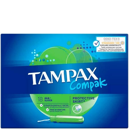 Tampax Compak Super Tamponger - 18 st