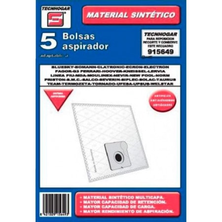 Tecnhogar Dammsugarpåsar - 5 st