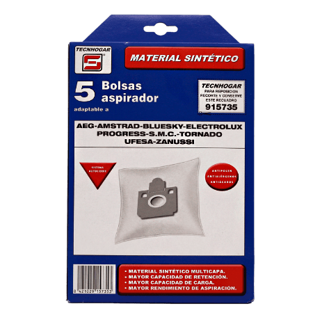 Tecnhogar AEG-Electrolux Dammsugarpåsar - 5 st