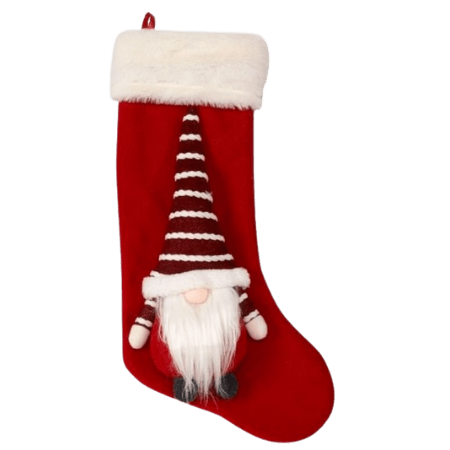 Tre kungar julstrumpa med tomte