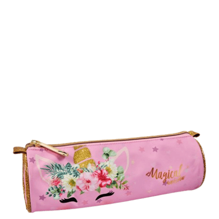 Valiant pennfodral med enhörning - Rosa