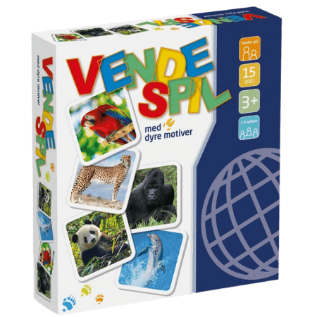 Vändbart spel med djurmotiv