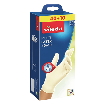 Vileda Multi Latex S/M Handskar för engångsbruk - 50 st