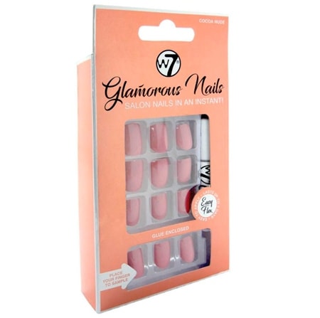 W7 Glamorous Nails Cocoa Nude - 24 st