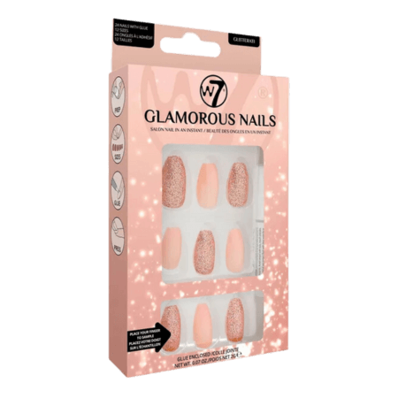 W7 Glamorous Nails Glitterati - 24 st