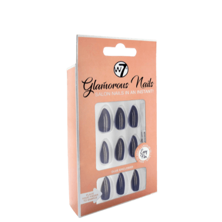 W7 Glamorous Nails Midnight Express - 24 st