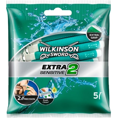 Wilkinson Sword Extra Sensitive 2 Skrapor för engångsbruk - 5 st