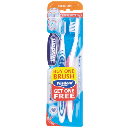 Wisdom Regular Plus Medium tandborste - 2 st