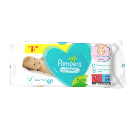 Pampers Sensitive Våtservetter - 52 st