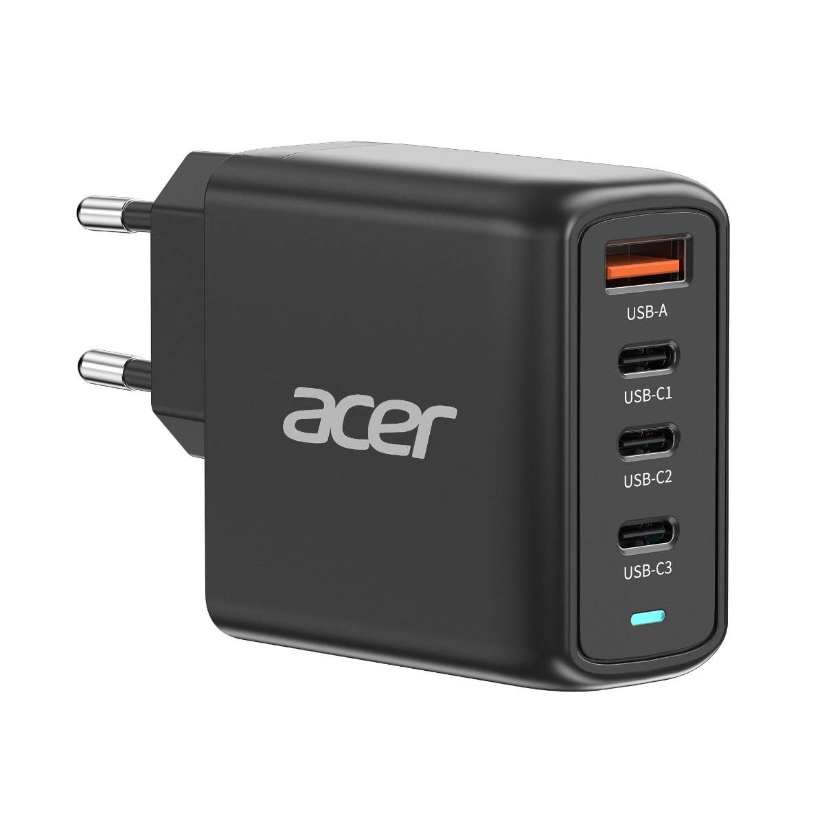 Acer 100W GaN PD Laddare, USB-portar: 3C+1A, EU-kontakt