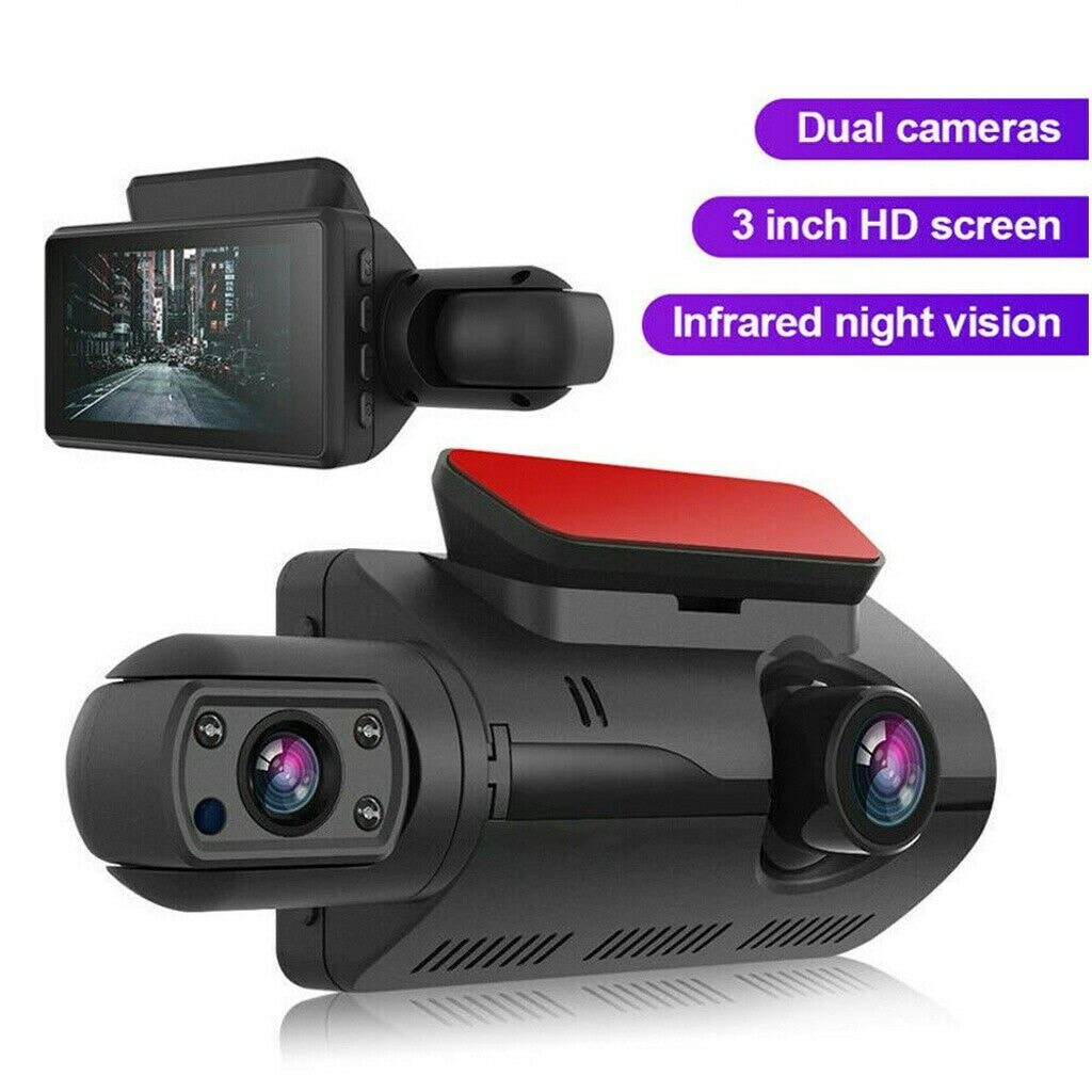 1080P Car Dash Cam Dual Lens Recorder G Sensor DVR Front and Rear Camera Video