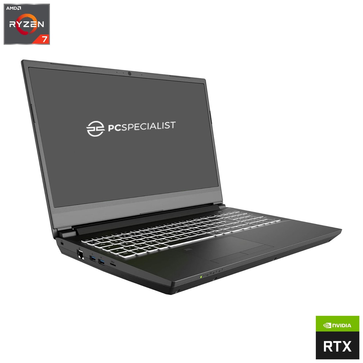 PC Specialist 15.6" 144Hz Gaming Laptop: Desktop Ryzen 7 3700X RTX 2060 Warranty