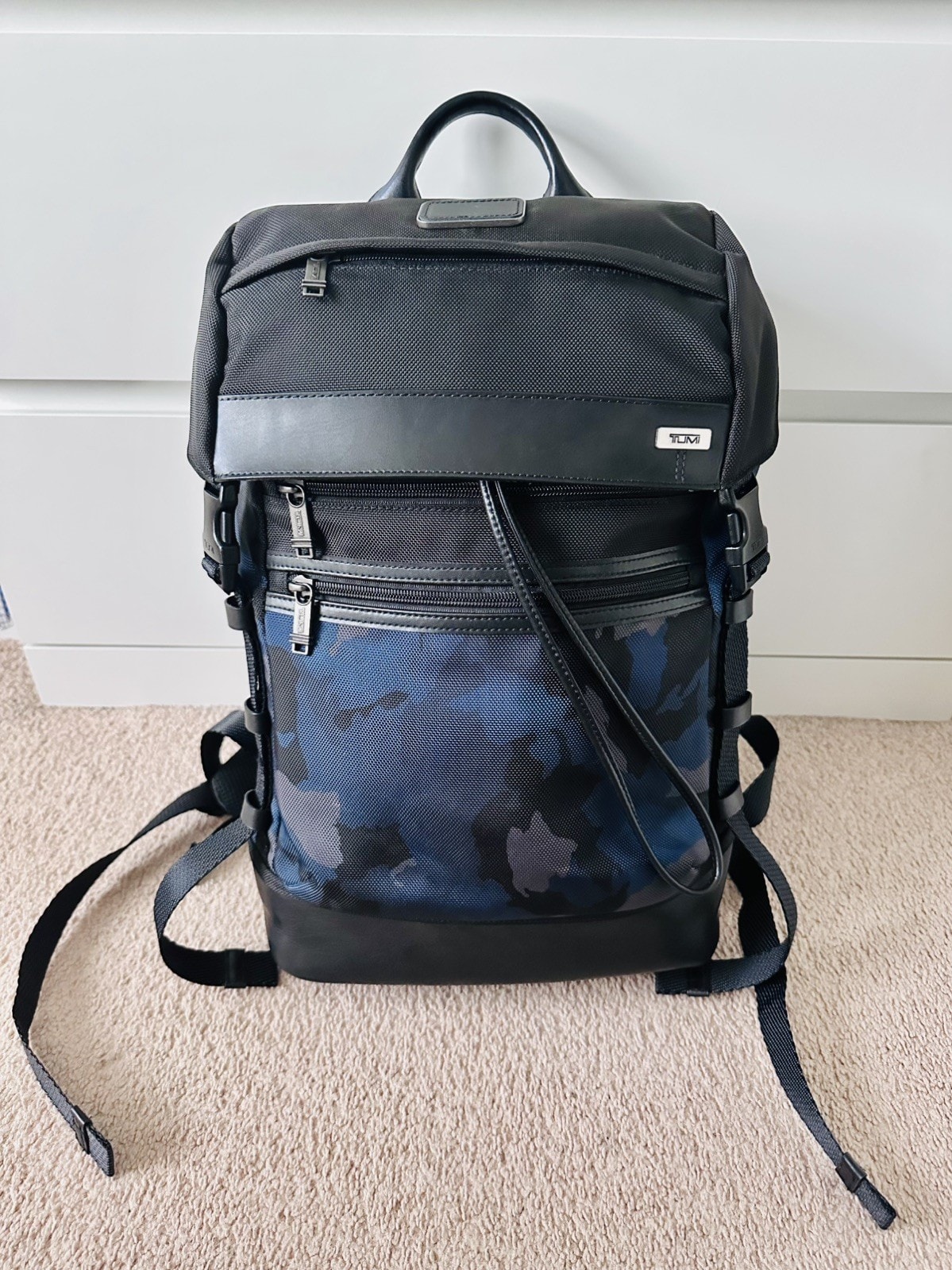 Tumi Alpha Bravo Blue Camo Black Backpack