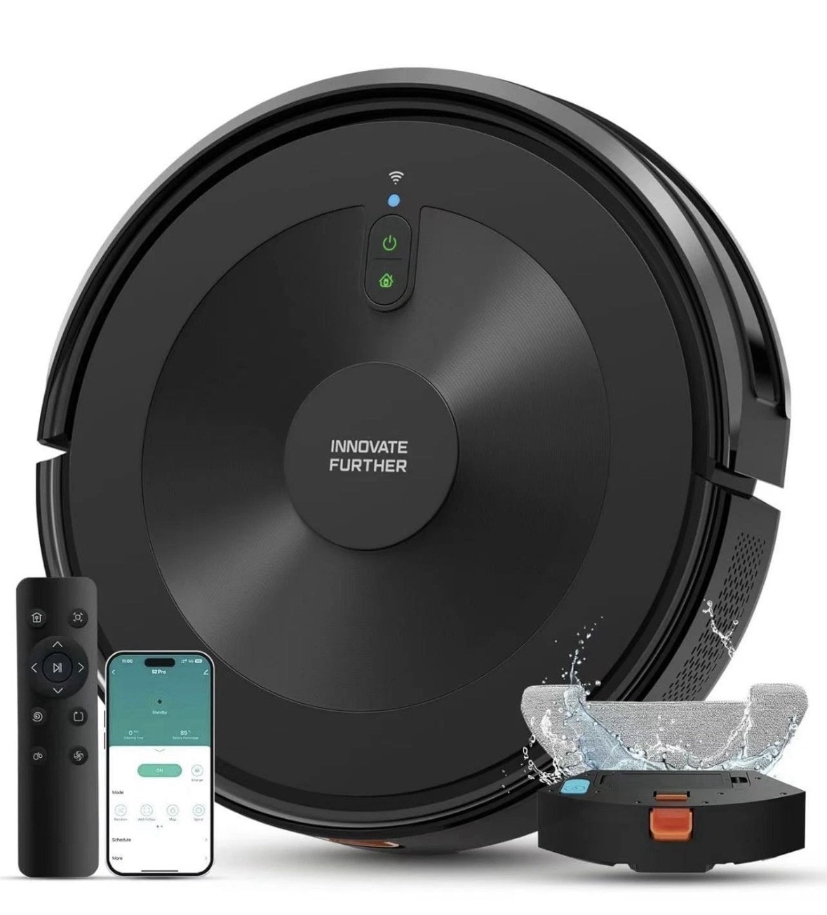Deenkee 3-in-1 Robot Vacuum Cleaner Mop – 5000Pa Powerful Suction Used Ex Demo